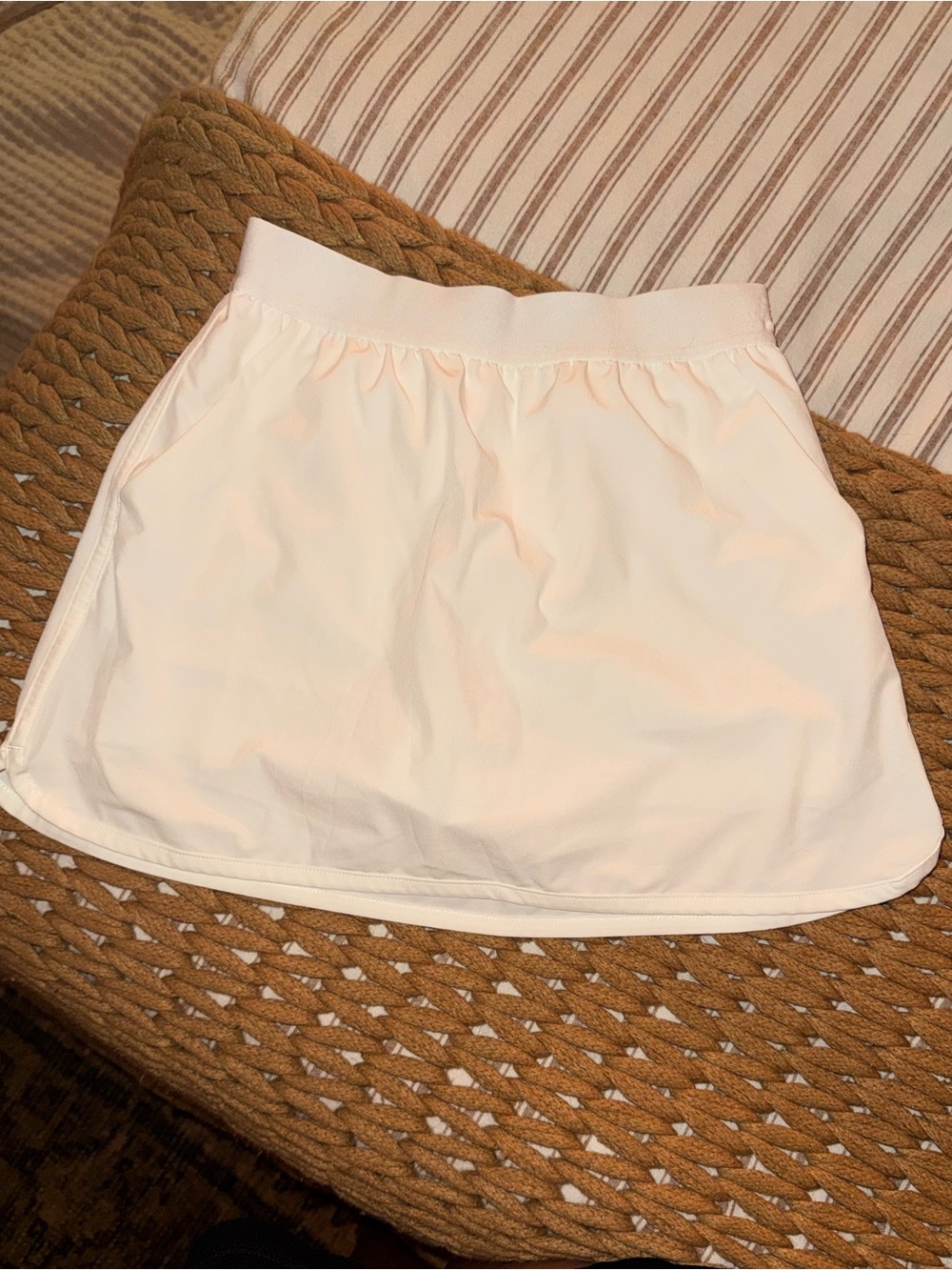 Slazenger White Skater Athletic Skirt with Built in Shorts
